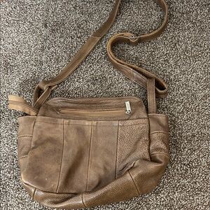 Brown Leather Crossbody Bag